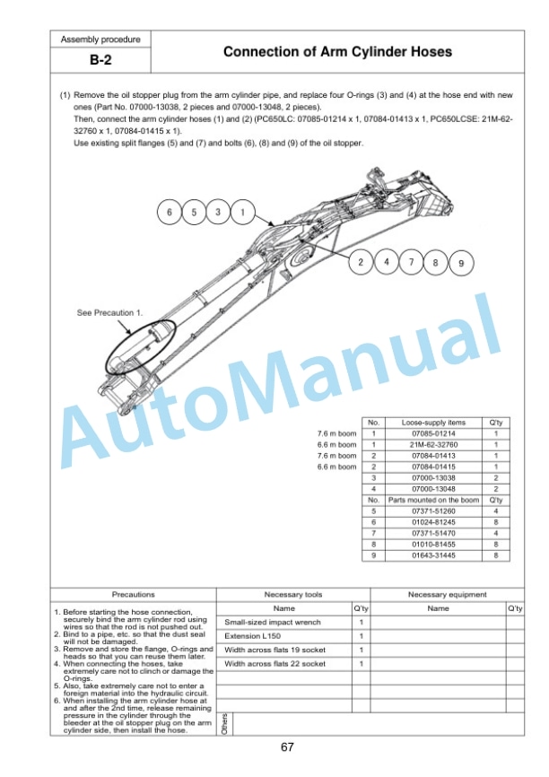 Komatsu PC650LC-11 Hydraulic Excavator Field Assembly Manual GEN00149-06 3 Komatsu PC650LC-11 Hydraulic Excavator Field Assembly Manual GEN00149-06 - Image 3