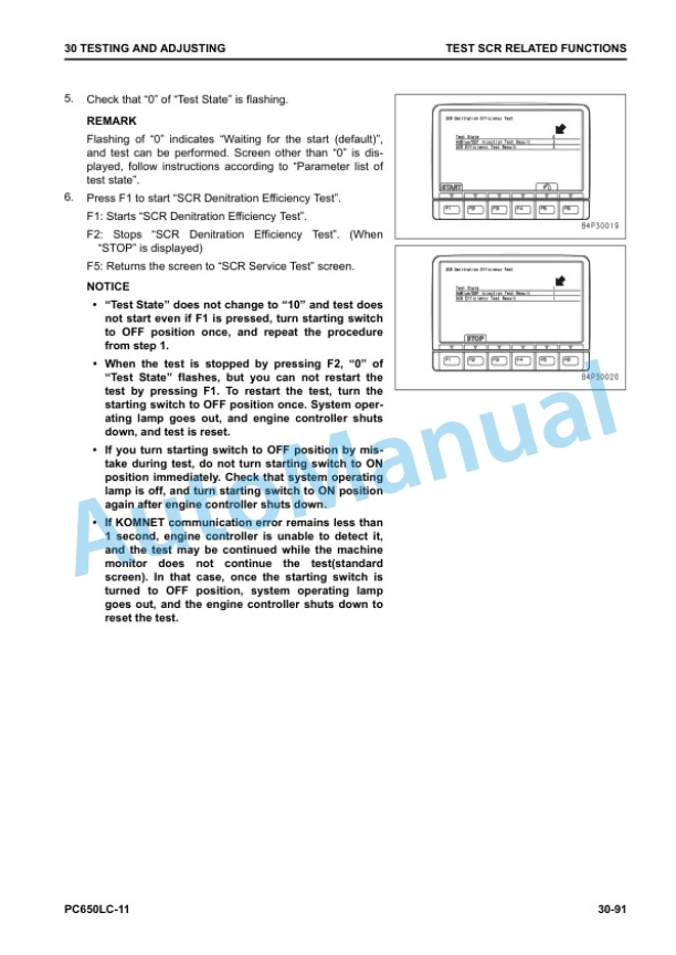 Alternative view of Komatsu PC650LC-11 Hydraulic Excavator Shop Manual SEN06603-08