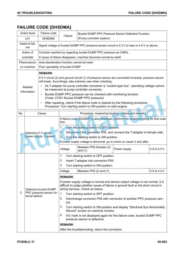 Komatsu PC650LC-11 Hydraulic Excavator Shop Manual SEN06603-08 4 Komatsu PC650LC-11 Hydraulic Excavator Shop Manual SEN06603-08 - Image 4