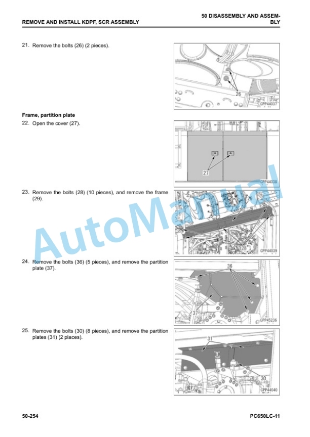 Komatsu PC650LC-11 Hydraulic Excavator Shop Manual SEN06603-08 5 Komatsu PC650LC-11 Hydraulic Excavator Shop Manual SEN06603-08 - Image 5