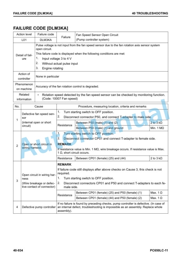 Komatsu PC650LC-11 Hydraulic Excavator Shop Manual SEN06603-12 4 Komatsu PC650LC-11 Hydraulic Excavator Shop Manual SEN06603-12 - Image 4