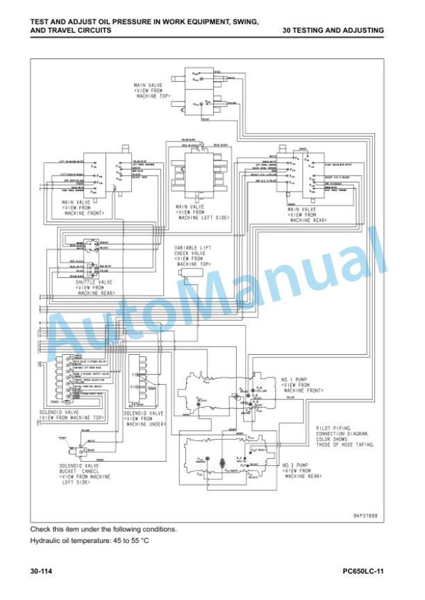 Alternative view of Komatsu PC650LC-11 Hydraulic Excavator Shop Manual SEN06603-14