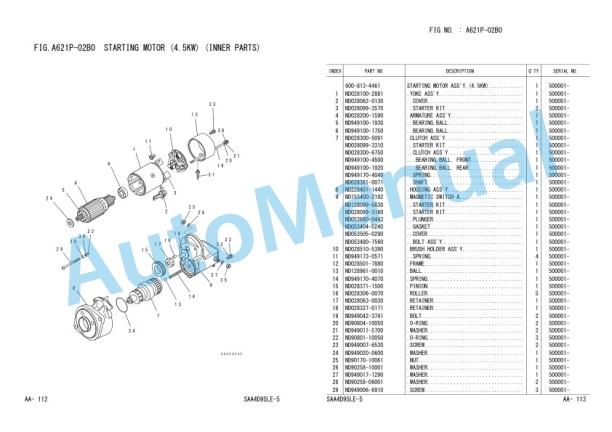 Komatsu PC70-8 Hydraulic Excavator Parts Manual FEN01601-00 2 Komatsu PC70-8 Hydraulic Excavator Parts Manual FEN01601-00-2