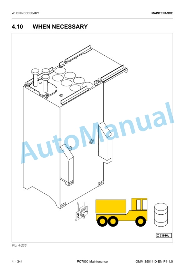 Komatsu PC7000-11 Hydraulic Mining Excavator Operation and Maintenance Manual 35014D-GB-P1-1.0 4 Komatsu PC7000-11 Hydraulic Mining Excavator Operation and Maintenance Manual 35014D-GB-P1-1.0 - Image 4