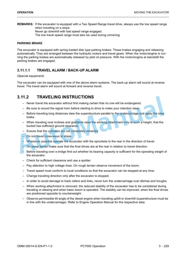 Komatsu PC7000-11 Hydraulic Mining Shovel Operation and Maintenance Manual 35014D-GB-P1-1.0 3 Komatsu PC7000-11 Hydraulic Mining Shovel Operation and Maintenance Manual 35014D-GB-P1-1.0 - Image 3