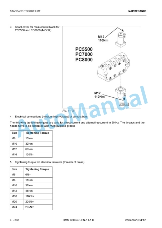 Komatsu PC7000-11 Hydraulic Mining Shovel Operation and Maintenance Manual 35024-E-EN-11-P1-1.0 4 Komatsu PC7000-11 Hydraulic Mining Shovel Operation and Maintenance Manual 35024-E-EN-11-P1-1.0 - Image 4