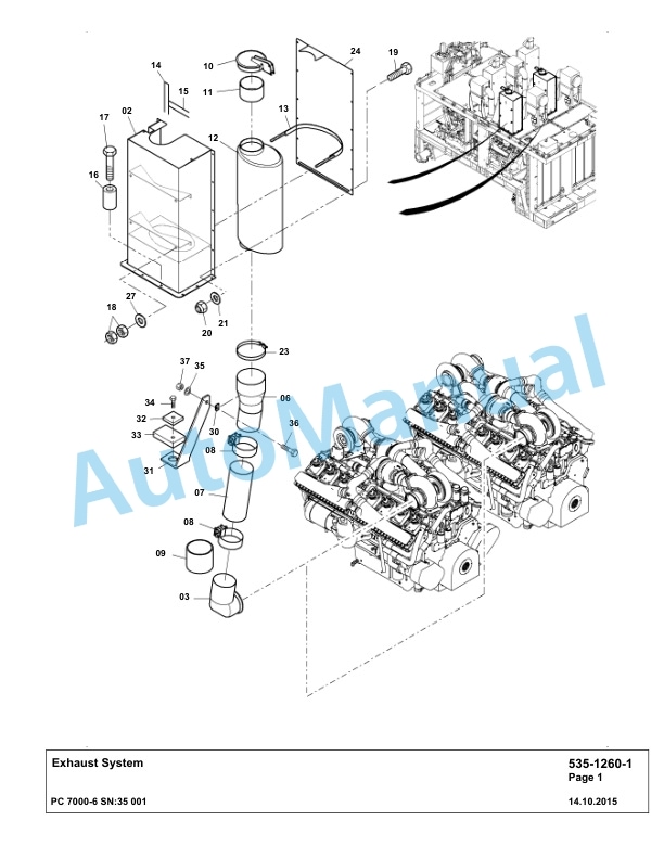 Komatsu PC7000-6 Hydraulic Excavator Parts Manual G35001 2 Komatsu PC7000-6 Hydraulic Excavator Parts Manual G35001-2