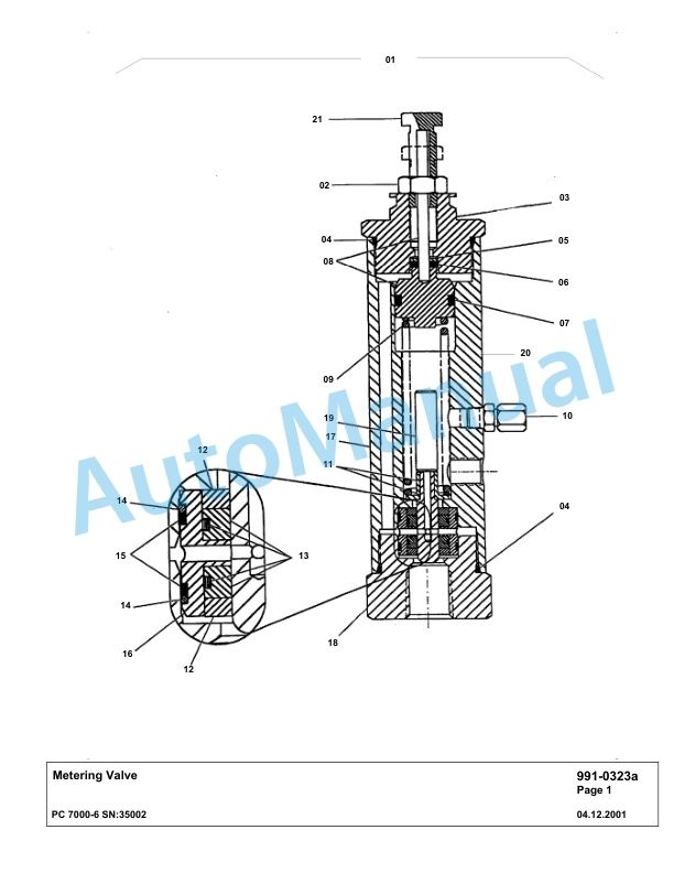 Komatsu PC7000-6 Hydraulic Excavator Parts Manual G35002 5 Komatsu PC7000-6 Hydraulic Excavator Parts Manual G35002-5