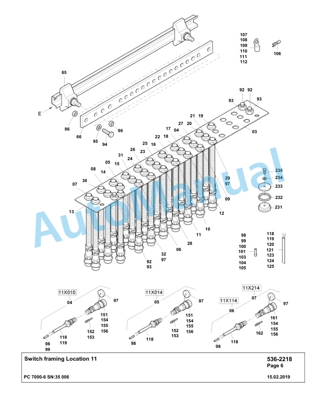 Komatsu PC7000-6 Hydraulic Excavator Parts Manual G35006 4 Komatsu PC7000-6 Hydraulic Excavator Parts Manual G35006-4