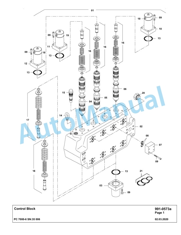Komatsu PC7000-6 Hydraulic Excavator Parts Manual G35006 5 Komatsu PC7000-6 Hydraulic Excavator Parts Manual G35006-5