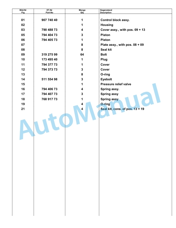 Komatsu PC7000-6 Hydraulic Excavator Parts Manual G35009 5 Komatsu PC7000-6 Hydraulic Excavator Parts Manual G35009-5