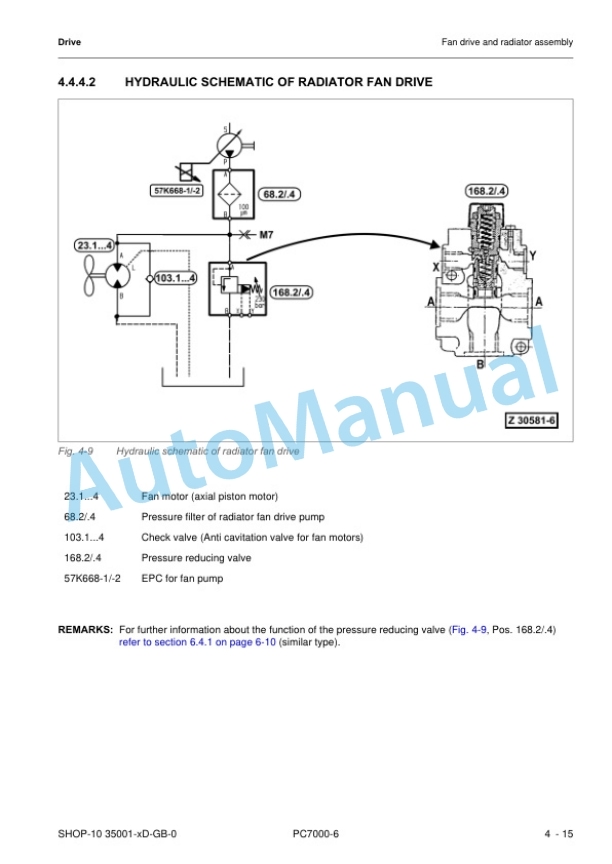 Alternative view of Komatsu PC7000-6 Hydraulic Mining Shovel Shop Manual 35001-xD-GB-0