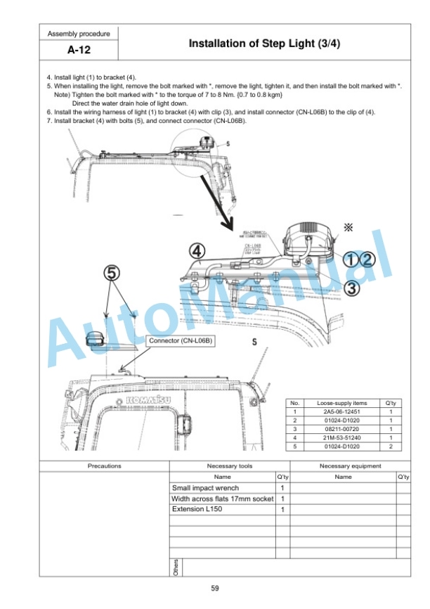 Komatsu PC700LC-11 Hydraulic Excavator Field Assembly Instruction GEN00155-03 3 Komatsu PC700LC-11 Hydraulic Excavator Field Assembly Instruction GEN00155-03 - Image 3