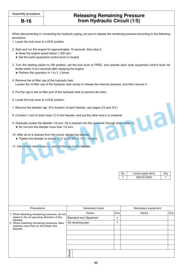Komatsu PC700LC-11 Hydraulic Excavator Field Assembly Instruction GEN00155-03 4 Komatsu PC700LC-11 Hydraulic Excavator Field Assembly Instruction GEN00155-03 - Image 4