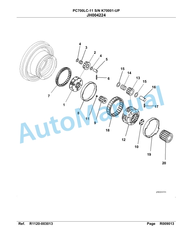 Komatsu PC700LC-11 Hydraulic Excavator Parts Manual K70001-up 5 Komatsu PC700LC-11 Hydraulic Excavator Parts Manual K70001-up-5