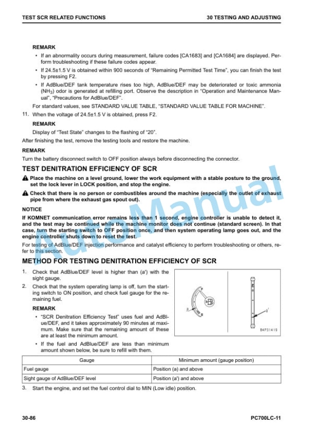 Alternative view of Komatsu PC700LC-11 Hydraulic Excavator Shop Manual SEN06700-00