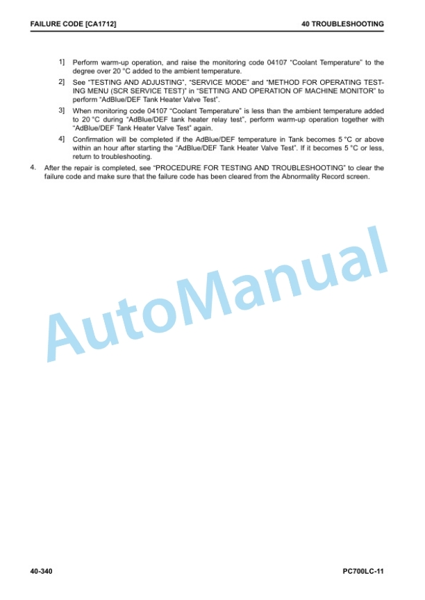 Komatsu PC700LC-11 Hydraulic Excavator Shop Manual SEN06700-00 3 Komatsu PC700LC-11 Hydraulic Excavator Shop Manual SEN06700-00 - Image 3