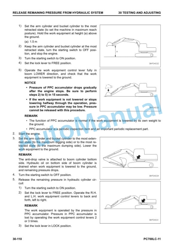 Alternative view of Komatsu PC700LC-11 Hydraulic Excavator Shop Manual SEN06700-07