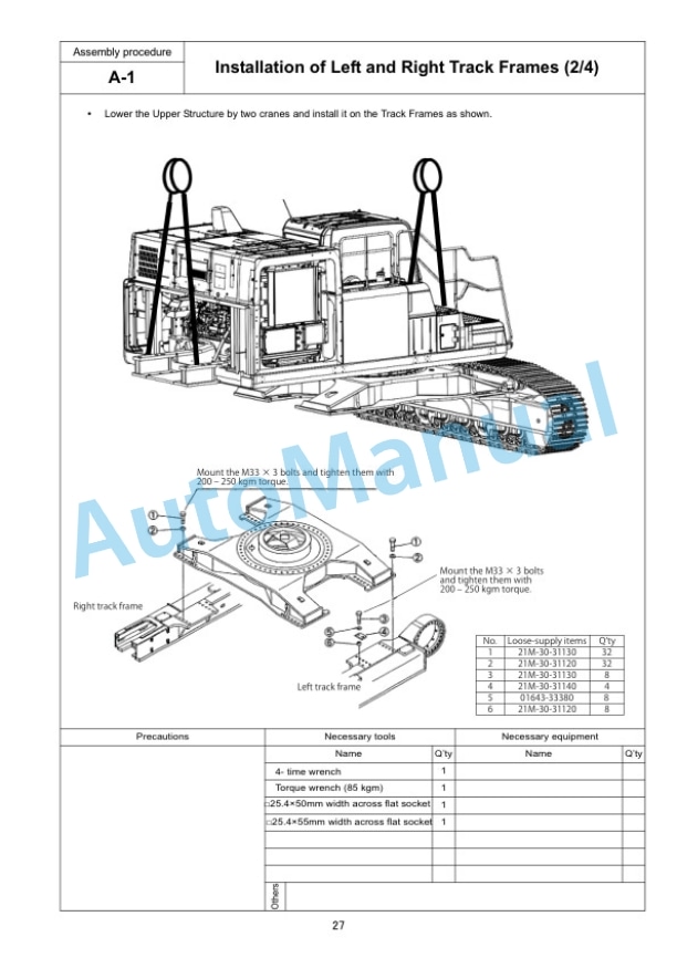 Komatsu PC700LC-11, PC700LC-11E0 Hydraulic Excavator Field Assembly Manual GEN00261-00 2 Komatsu PC700LC-11, PC700LC-11E0 Hydraulic Excavator Field Assembly Manual GEN00261-00 - Image 2