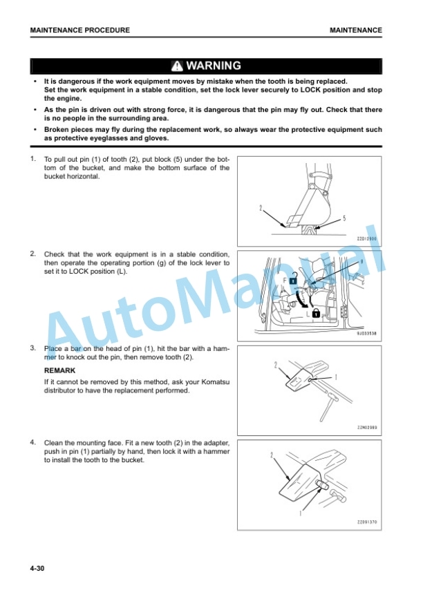 Komatsu PC700LC-11E0 Hydraulic Excavator Operation and Maintenance Manual UENAM01652 5 Komatsu PC700LC-11E0 Hydraulic Excavator Operation and Maintenance Manual UENAM01652 - Image 5