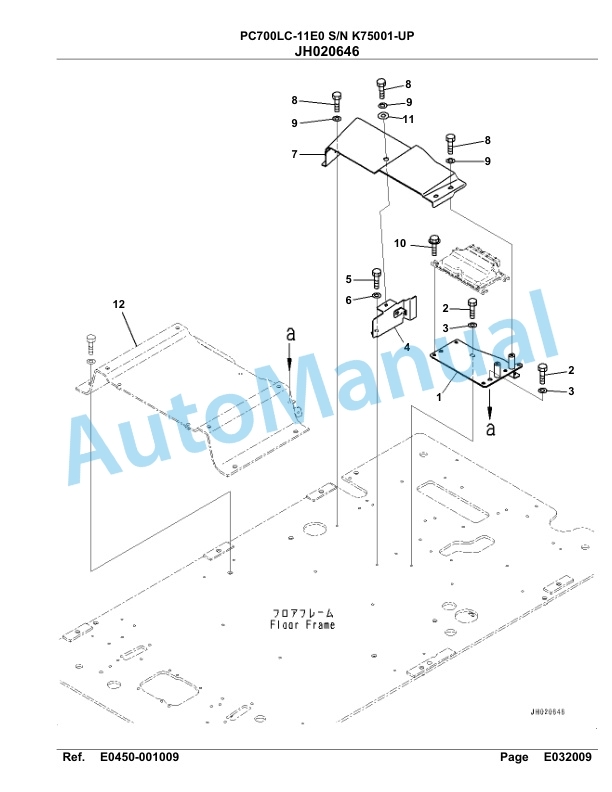 Komatsu PC700LC-11E0 Hydraulic Excavator Parts Manual PC00072U 2 Komatsu PC700LC-11E0 Hydraulic Excavator Parts Manual PC00072U-2