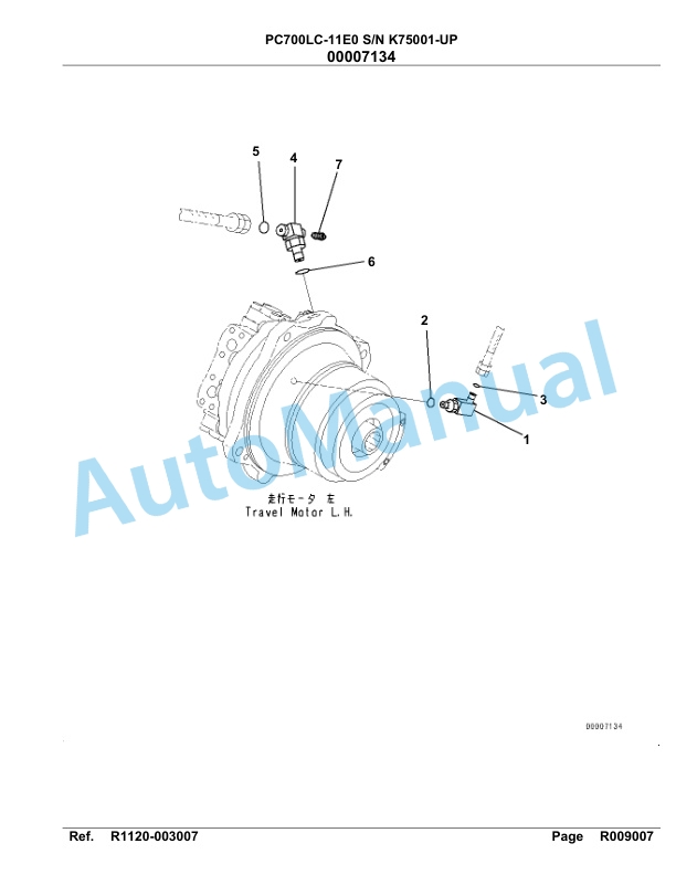 Komatsu PC700LC-11E0 Hydraulic Excavator Parts Manual PC00072U 5 Komatsu PC700LC-11E0 Hydraulic Excavator Parts Manual PC00072U-5