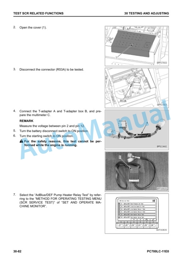Alternative view of Komatsu PC700LC-11E0 Hydraulic Excavator Shop Manual UENBM00513