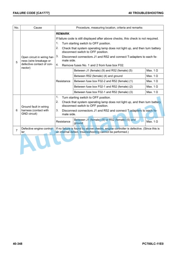 Komatsu PC700LC-11E0 Hydraulic Excavator Shop Manual UENBM00513 3 Komatsu PC700LC-11E0 Hydraulic Excavator Shop Manual UENBM00513 - Image 3
