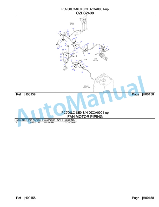 Komatsu PC700LC-8E0 Hydraulic Excavator Parts Manual DZCA0001-UP 3 Komatsu PC700LC-8E0 Hydraulic Excavator Parts Manual DZCA0001-UP-3