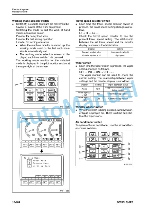 Alternative view of Komatsu PC700LC-8E0 Hydraulic Excavator Shop Manual UENBM00380