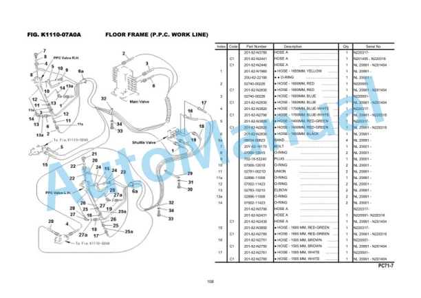 Komatsu PC71 Parts Manual KIPLINDPRBA0001 3 Komatsu PC71 Parts Manual KIPLINDPRBA0001 - Image 3