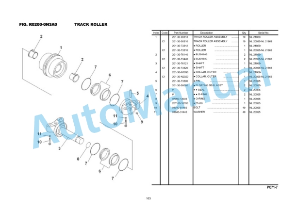 Komatsu PC71 Parts Manual KIPLINDPRBA0001 4 Komatsu PC71 Parts Manual KIPLINDPRBA0001 - Image 4
