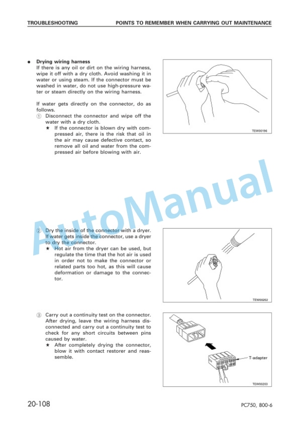 Komatsu PC750-6, PC800-6 Hydraulic Excavator Shop Manual SEBM025305 3 Komatsu PC750-6, PC800-6 Hydraulic Excavator Shop Manual SEBM025305 - Image 3