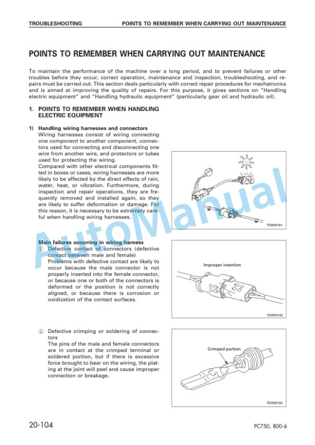 Komatsu PC750-6, PC800-6 Hydraulic Excavator Shop Manual SEBM025306 3 Komatsu PC750-6, PC800-6 Hydraulic Excavator Shop Manual SEBM025306 - Image 3