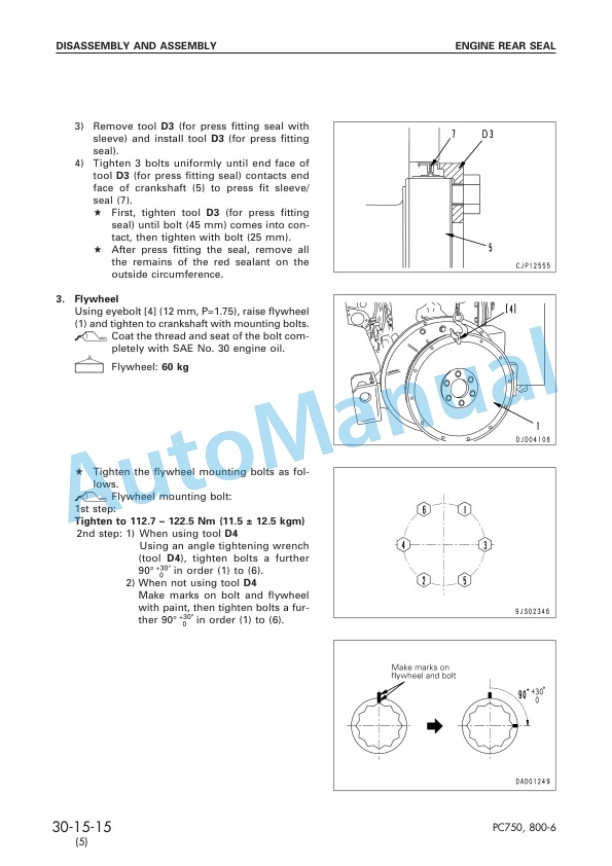 Komatsu PC750-6, PC800-6 Hydraulic Excavator Shop Manual SEBM025306 5 Komatsu PC750-6, PC800-6 Hydraulic Excavator Shop Manual SEBM025306 - Image 5