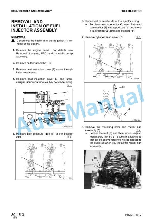 Komatsu PC750-7, PC800-7 Hydraulic Excavator Shop Manual SEBM031314 5 Komatsu PC750-7, PC800-7 Hydraulic Excavator Shop Manual SEBM031314 - Image 5