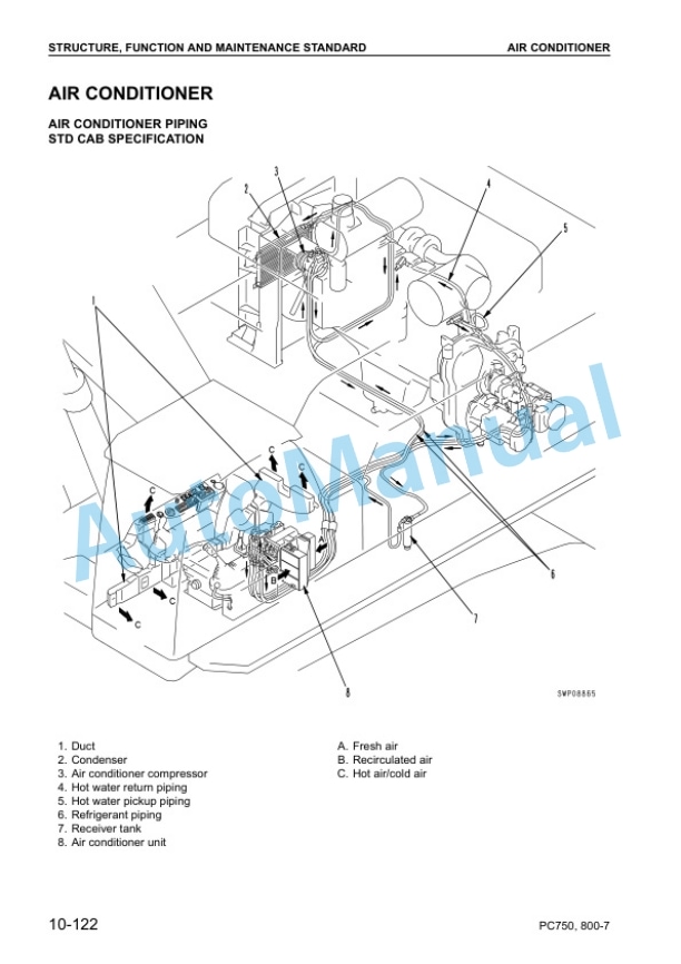 Alternative view of Komatsu PC750-7, PC800-7 Shop Manual SEBM031308