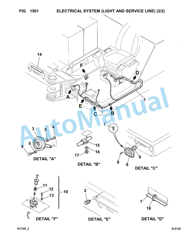 Komatsu PC75R-2 Hydraulic Excavator Parts Manual 22E5200001-up 2 Komatsu PC75R-2 Hydraulic Excavator Parts Manual 22E5200001-up-2