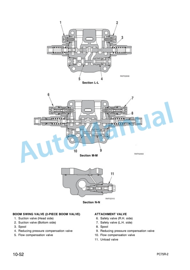 Alternative view of Komatsu PC75R-2 Hydraulic Excavator Shop Manual WEBM001501