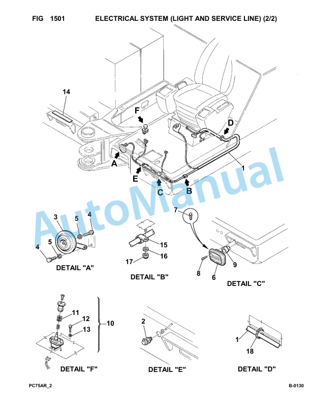 Komatsu PC75R-2 USA Hydraulic Excavator Parts Manual 22E5200001-up 2 Komatsu PC75R-2 USA Hydraulic Excavator Parts Manual 22E5200001-up-2