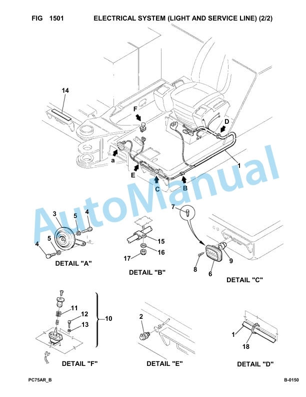 Komatsu PC75R-2 USA Hydraulic Excavator Parts Manual 22E5210001-up 2 Komatsu PC75R-2 USA Hydraulic Excavator Parts Manual 22E5210001-up-2