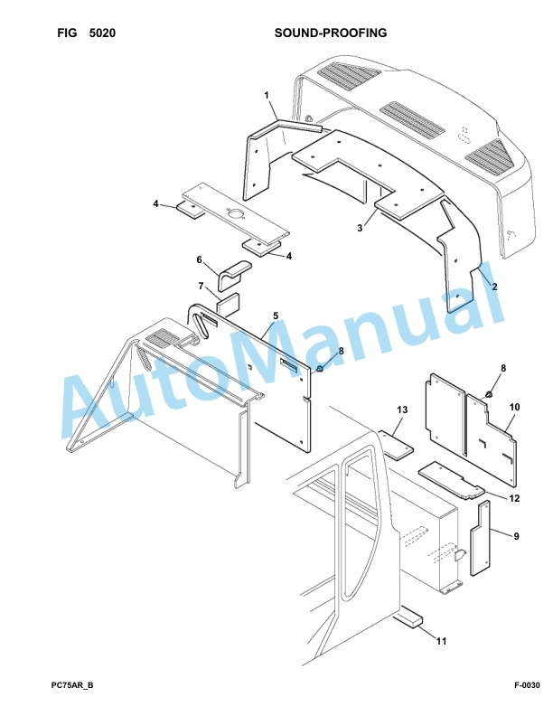 Komatsu PC75R-2 USA Hydraulic Excavator Parts Manual 22E5210001-up 3 Komatsu PC75R-2 USA Hydraulic Excavator Parts Manual 22E5210001-up-3