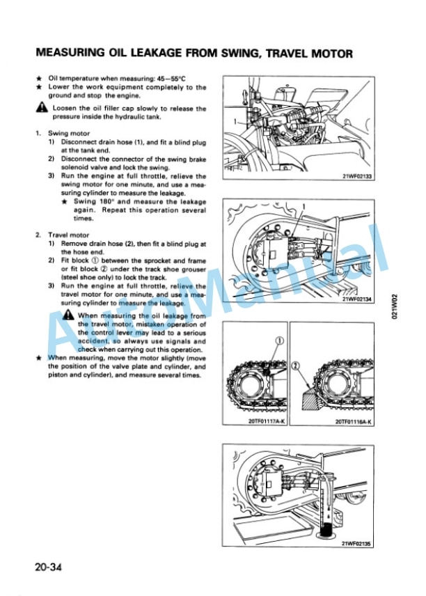 Alternative view of Komatsu PC75UU-2 Hydraulic Excavator Shop Manual SEBM001302