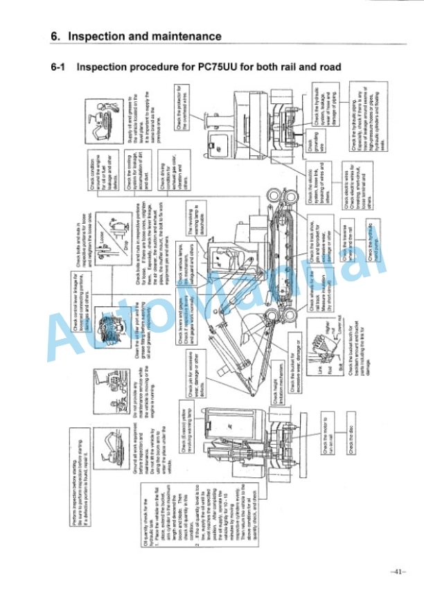 Komatsu PC75UUT-2 Hydraulic Excavator Instruction Manual SEAM049600 4 Komatsu PC75UUT-2 Hydraulic Excavator Instruction Manual SEAM049600 - Image 4