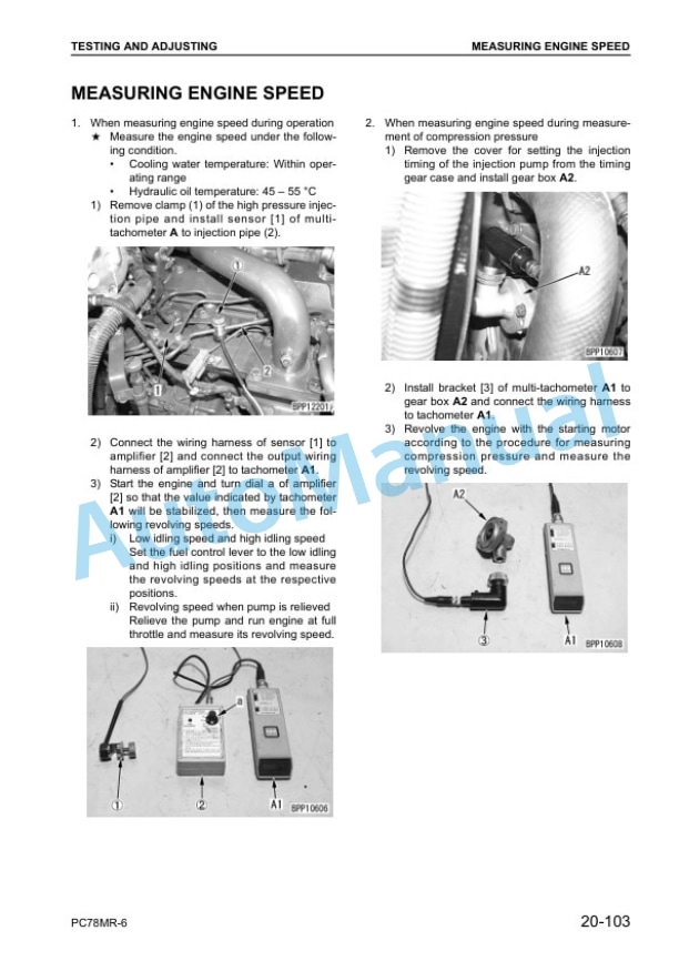 Komatsu PC78MR-6 Hydraulic Excavator Shop Manual SEBM030604 3 Komatsu PC78MR-6 Hydraulic Excavator Shop Manual SEBM030604 - Image 3