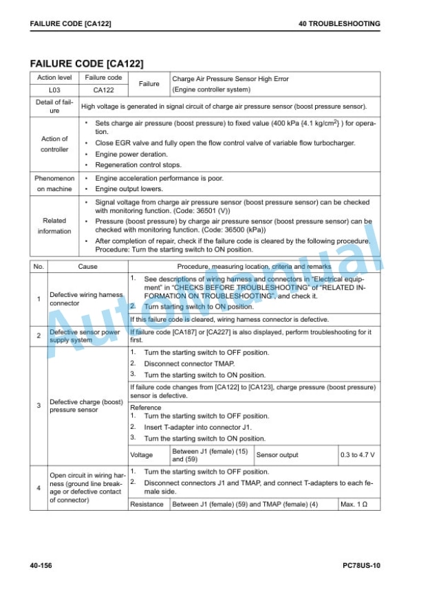 Komatsu PC78US-10 Hydraulic Excavator Shop Manual SEN06518-03 3 Komatsu PC78US-10 Hydraulic Excavator Shop Manual SEN06518-03 - Image 3