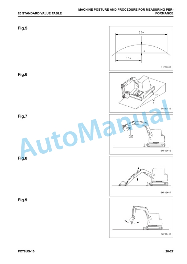 Alternative view of Komatsu PC78US-10 Hydraulic Excavator Shop Manual SEN06518-06