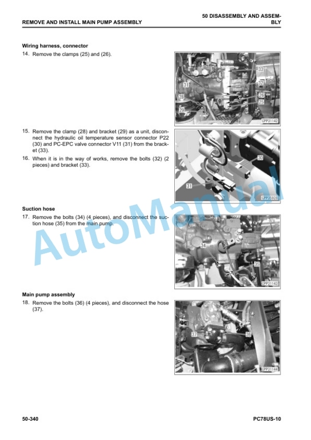 Komatsu PC78US-10 Hydraulic Excavator Shop Manual SEN06518-06 5 Komatsu PC78US-10 Hydraulic Excavator Shop Manual SEN06518-06 - Image 5