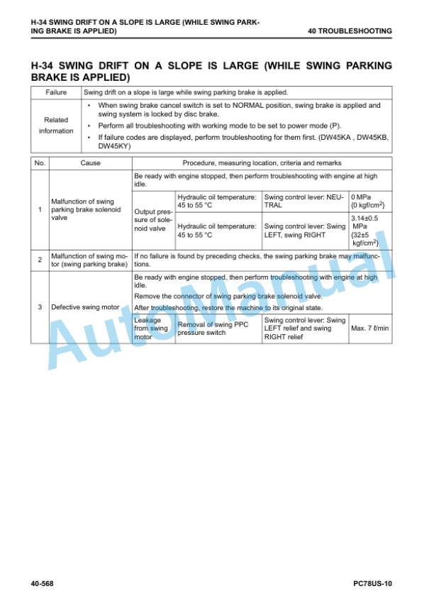 Komatsu PC78US-10 Hydraulic Excavator Shop Manual SEN06518-08 4 Komatsu PC78US-10 Hydraulic Excavator Shop Manual SEN06518-08 - Image 4