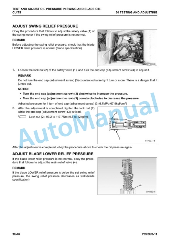 Alternative view of Komatsu PC78US-11 Hydraulic Excavator Shop Manual SEN06844-07